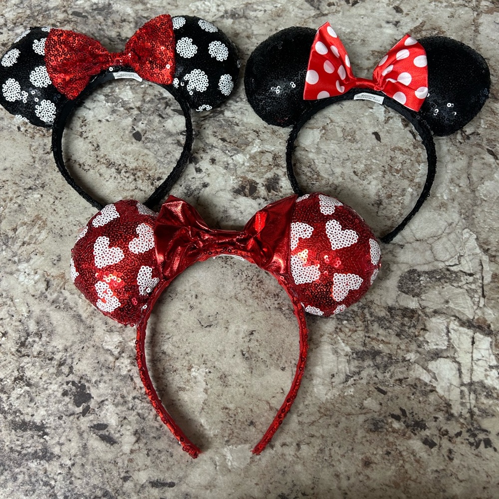 Set of 3 Disney Minnie Ears